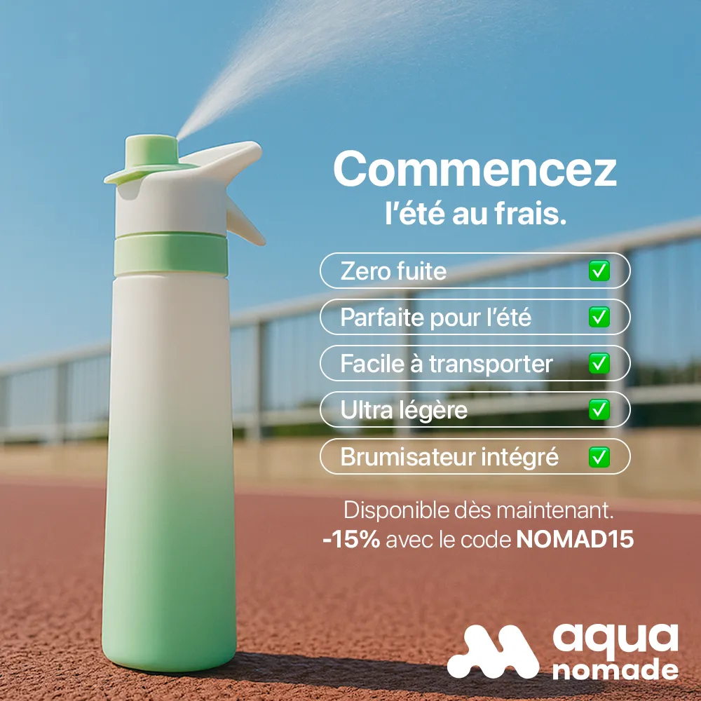 Gourde spray : le guide complet pour l'été 2026
