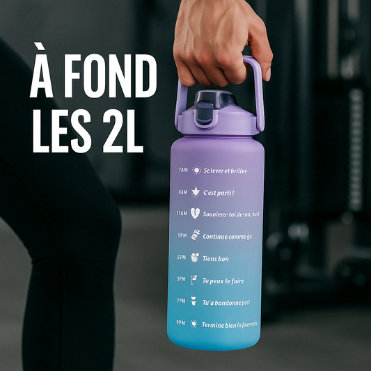 Gourde Sport avec Paille – 2L - Aquanomade