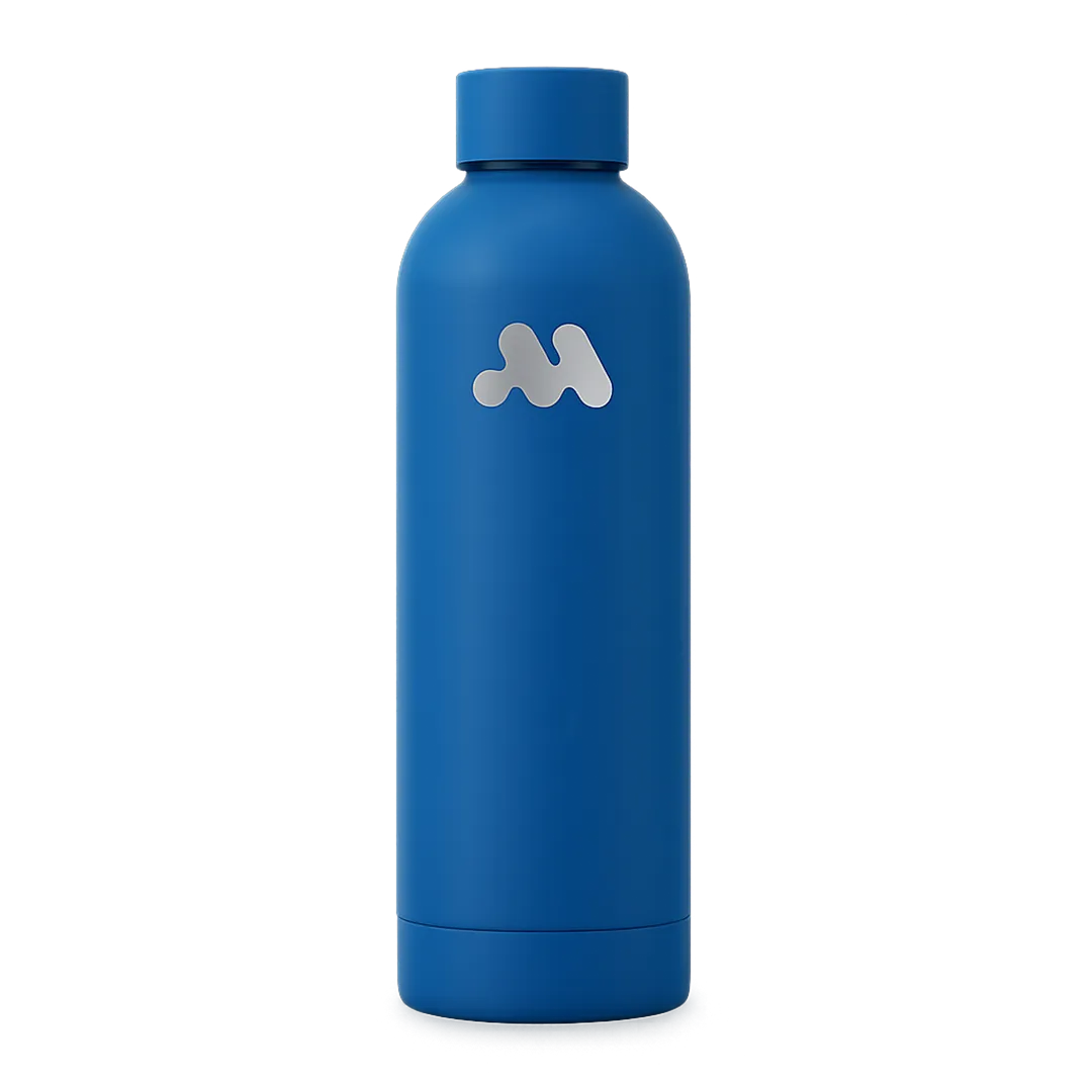 bouteille-isotherme-bleu-photo