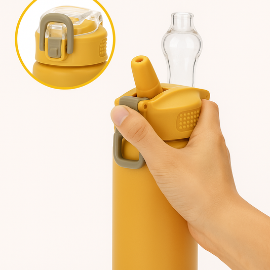 Gourde Isotherme Sport avec Paille – 600ml/750ml - Aquanomade